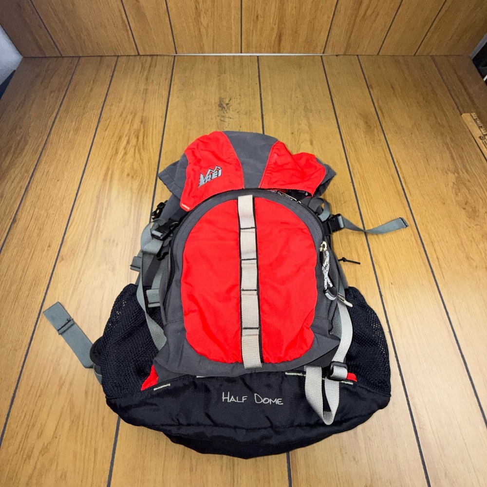 REI Half Dome Backpack Red Grey Hiking Daypack Small